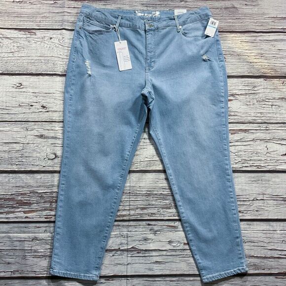 Seven7 Womens Jeans size 20W new nwt $79 Light Wash Denim Metro Skinny x29" b395 - Picture 3 of 12